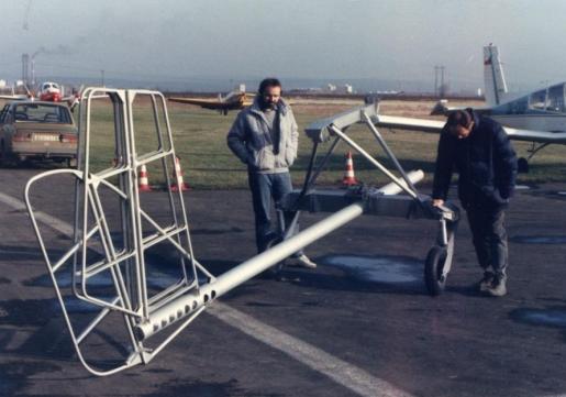 Skyboy prototype designers Zajíc and Štěrba in Kolín