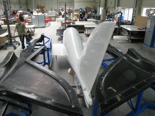 fuselage negative molds finished - June 2008