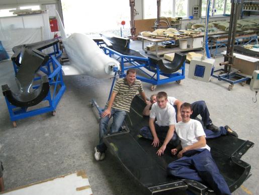 fuselage negative molds finished - prototype team