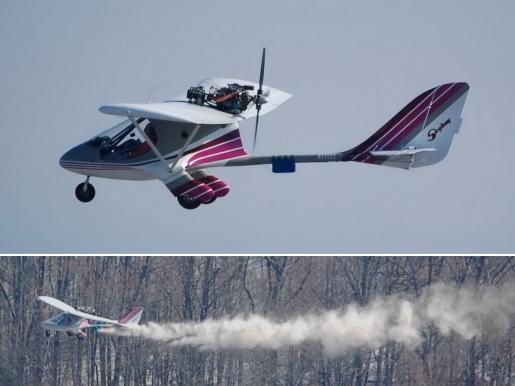 Cremation Ash Dispersal from Skyboy aircraft 