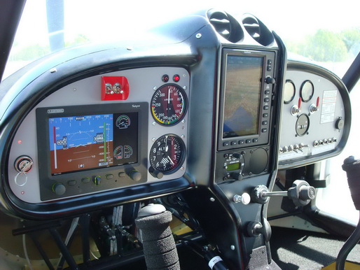Next-Aircraft MD3 instrument panel includes TL integra EFIS/EMS and GPS Garmin